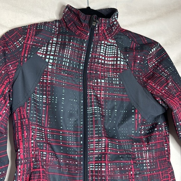 BROOKS ATHLETIC ABSTRACT ZIP UP JACKET (XS) - Picture 4 of 8